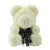 2540 cm Rose Bear Teddy Bear Flowers Valentine039S Romantice Artificial Rose Party Wedding Decoration Gifts for Women Wreath18128658