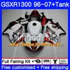 Kuip voor Suzuki Hayabusa Grijs Zilver GSX-R1300 1996 1997 1998 2007 333HM.198 GSXR 1300 GSXR1300 96 97 98 99 00 01 02 03 04 05 06 07 Kit