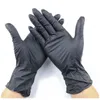 engångshandskar svart nonslip gummi skyddande nitrilhandskar för universell arbetsträdgård hushållsrengöring antiskid antiacid7907413