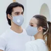 通気性バルブ付き綿のフェイスマスク2粉塵防塵洗える再利用可能なマスク