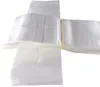 1000 pcs / lote 12 * 20cm Clear + Branco Pérola Poli Poly Opp Packing Zip Pacotes de Jóias Comida PVC Saco Plástico