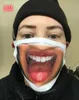 Wiederverwendbare Expression 3D-Druck-Karikatur-Gesichtsmasken Mundmaske Lustige Staubdichtes Maske UV-Beweis Waschbar Lauf Reiten Masken RRA3284