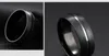 Klassisk atmosfär Mäns Ring Black Titanium Steel Ring