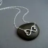 5 шт., контурные открытые ожерелья с двумя сердечками, геометрическая проволока, горизонтальные 2 ожерелья с двойным сердцем, бесконечные бесконечные ожерелья для женщин3150