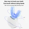 U 360 onda escova ultra automática escova de dentes elétrica sem fio carregamento indutivo silicone escova de dentes limpador oral j1906289629161