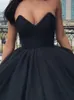 Elegant Ball Gown Evening Dresses V Neck Strapless Tulle Organza Floor Length Backless Prom Dresses Formal Gowns Lace Up3044054