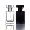 Pas cher en gros 30 ml bouteilles de vaporisateur de parfum rectangulaires 1 OZ bouteilles de parfum de pompe vides avec taille de voyage LX1084