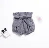 Småbarnsflickor Shorts Floral Print PP Byxor Byxor Slips Tjejer Ruffle Kort Byxor Hög midja Blomar Baby Girl Sommarkläder 6 Designs DHW3243