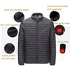 KANCOLD 2018 USB Verwarming Men Outdoor Smart Thermostat Jacket Winter Koolstofvezel Elektrische thermische kleding Fleece Jacket 94