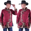 Homens roupas Étnicas Primavera Outono de Alta Qualidade estilo Ásia Trajes masculino nacional da Mongólia Top gola retro jaqueta