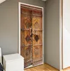 DIY Door Mural Wall Sticker 3D Wood Grain Texture Stone Steps Door Wallpaper Stickers Vinyl Removable Decals for Home Room Decor 32.3x78.7in