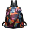 Designer-Damen-Einfach-Trend-Studententasche, weich, tragbar, vielseitige Umhängetasche, Schulranzen, vielseitiger Oxford-Rucksack mit weichem, festem Reißverschluss