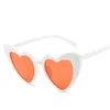 Luxe-Peekaboo amour coeur lunettes de soleil femmes oeil de chat vintage cadeau de Noël noir rose rouge forme de coeur lunettes de soleil pour femmes uv400