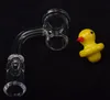 Clou conique de banger de quartz avec le chapeau de carb d'UFO de canard en verre 10mm 14mm 18mm clous mâles femelles de quartz pour les bangs en verre