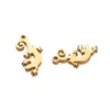 9 * 18mm Nieuwe Goud Zilver Kleur Rvs Hagedis Gecko Charms voor Sieraden DIY Making Animal Charms Accessoires Bevindingen