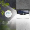 208 LEDs Solarleuchten für den Außenbereich, 60 W, Hausgartenlicht, PIR-Bewegungssensor, 3 Modi, IP65, wasserdicht, Notfall-Solar-LED-Wandleuchte