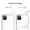 Transparent telefonväska till iPhone 13 12 11 Mini Pro Max XS XR 8 7 Plus Samsung S20 TPU Protective Shocksäker Clear Case Cover