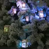 LEDライトウッドクリスマスツリーぶら下げ飾りハウジング住宅家の装飾ルミネセンスパーティー屋内