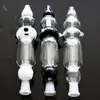 3 kleur Nectar Collector Kits Waterpijpen met Titanium Nail Dab Stro Mini Nector Verzamelaars Wax Dab Rigs Doos voor bong Roken