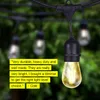 Wodoodporna LED LED Ciągowy Światło Zawieszone Ściemniane 2W Vintage Edison Light Barb 48 FT Grade Grade Garden Light