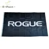 Vit Rogue Black Bakgrund Flagga 3 * 5ft (90cm * 150cm) Polyester flagga banner dekoration flygande hem trädgård flagga festliga gåvor