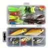 106pcs Set Plastic Fishing Lures Kit Set mit Big 2-Layer-Einzelhandelsbox Sortiertes Fischerköder Kit Fischerei Tackle214d