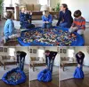 Großhandels-Hotsale beweglicher großer Spielzeug-Speicher-Organisator-Beutel scherzt Kind-Spiel-Matten-Art für Block-Puppe-Speicher-Beutel-dekoratives Geschenk