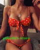 En bit Bikinis Set High Waist Snake Print Beltjustering V-Neck Leopard Pattern Steel Bracket Samla Tredimensionell Blomma Yakuda