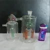 Cachimbo de água de vidro gêmeos, queimador de óleo exclusivo, tubulações de água, plataformas petrolíferas para fumar com conta-gotas