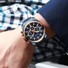 Curren Fashion Casual Innewless Steel Watches Men039s Quartz Wristwatch Chronograph Sports montre des pointeurs lumineux Clock Male263773656
