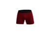 Cuecas masculinas Cuecas Boxers Frete Grátis Masculino Esportes Estilo Boxers Fechados Breathale Cuecas 4 Pçs / Lote Cores Sólidas Tamanho Grande L-3XL