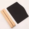 Rustik bordsnummer mini svarta tavlan med trä stativ 39x3 tum liten träskylt buffé display plack nyhet dekor7603420