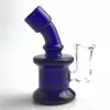 Nouveau mini bang en verre avec vert bleu jaune clair 10mm 14mm femelle 3,5 pouces main conduites d'eau bécher recycleur bongs