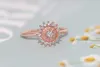 Anneaux de mariage petit pour les femmes délicat cristal soleil fleur anneau Micro incrustation Zircon 3 couleur fête cadeau bijoux de mode