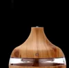 Houtnerf luchtbevochtiger aromatherapie etherische olie diffuser bamboe luchtbevochtigers ultrasone koele mist diffusers met 7 LED-kleur licht GGA2921
