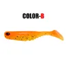 Nuovi vermi shad in gomma esche morbide 7 cm 2,9 g occhi 3D corpo a coste realistico minima oscillazione esca da pesca coda