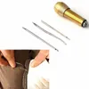 Tent couro Canvas costura Awl Mão Stitcher Taper Leathercraft Needle Ferramenta Kit Para 25pcs Beleza demasiado