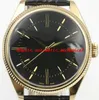 7 Style Men Watch Sapphire Black White Dial 50505 39 mm Automatyczne czarne brązowe skórzane paski Luksusowy zegarek