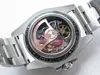 40mm 남자 시계 사파이어 Andrea Pirlo Limited Edition 최고의 탄소 베젤 뼈대 다이얼 SA3130 3130 AP190579A 자동 손목 시계