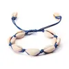 Bracciale in corda intrecciata conchiglia da donna regolabile in spiaggia conchiglia naturale gioielli da donna creativi: hai la tua personalità e il tuo stile