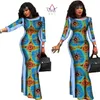 Robes décontractées Nouveau style Vêtements africains pour femmes Bazin Riche Plus Taille Real Wax Print 100% Robes en coton WY304