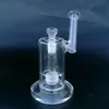 8.6 Inch Glass Bong Sidecar Mouthpiece Water Pipes Matrix Percolator Clear Oil Rigs Mobius logo Dab Rig With Bowl MB01