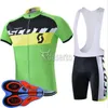 Scott Team Fietsen Korte Mouwen Jersey Bib Shorts Sets Groothandel 9D Gel Pad Top Merk Quality Bike Sportwear U82107