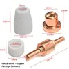 Livraison gratuite 210X Kit de pointe d'électrode de consommables de coupeur de plasma d'air pour la torche Pt-31 Lg-40 Cut50