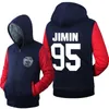 2019 kış hoody kpop bts JIMIN 95 Erkekler kadınlar Kalınlaşmak sonbahar Hoodies giysi tişörtü Fermuar ceket polar hoodie streetwear