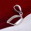 Pendant Bail 925 Sterling Zilver Pinch Clip Borgtocht Connector voor Sieraden Maken Bead Hanger 10 stuks