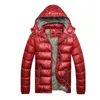 Autumn Winter Hooded Jacket Men Parka quiltad vadderad vaddad vindbrytare manliga herrjackor och kappa parkor överrock m220