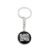 Black Lives Materie Schlüsselschüsse Buchstaben Keyrings Anhängertasche Zauber Accessoires Schmuckwagen Ringe Kettenhalter Mode Key FOBS 3 Designs