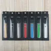 380mAh 예열 Vv 배터리 가변 전압 바닥 evod 트위스트 USB 충전기 510 두꺼운 오일 dank vapes carts에 대 한 vape 펜 batteires