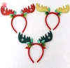 Christmas Bow Headband Deer Elk Antler Xmas Gift Hat Snowflake Cosplay Party Hair Sticks Accessories Head Band